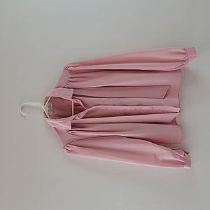 Vintage Blarney Woollen Mills Rose Pink Blouse Size 12